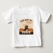 Cowboy Boots T - Shirt, erster Rodeo-Abschlag Baby T-shirt (Vorderseite)