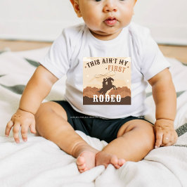 Cowboy Boots T - Shirt, erster Rodeo-Abschlag Baby T-shirt