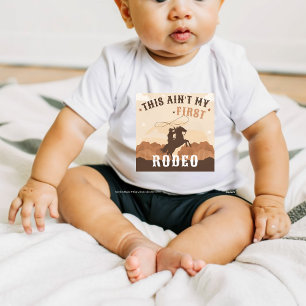 Cowboy Boots T - Shirt, erster Rodeo-Abschlag Baby T-shirt