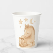 Cowboy Boots und Foal Baby Shower Pappbecher (Rückseite)