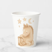 Cowboy Boots und Foal Baby Shower Pappbecher (Vorderseite)