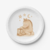 Cowboy Boots und Foal Baby Shower Pappteller (Vorderseite)