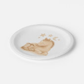 Cowboy Boots und Foal Baby Shower Pappteller (Schrägansicht)