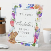 Cowboy Boots und Wildblume Brautparty Willkommen Sockelschild (In Situ)