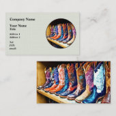 Cowboy Boots Visitenkarte (Vorne/Hinten)