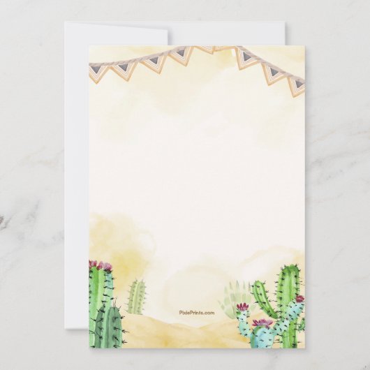 Cowboy Boots Wester Einladung (Rückseite)