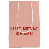 Cowboy Boots , wie mein Boots Sonnenblume Mittlere Geschenktüte (Rückseite)