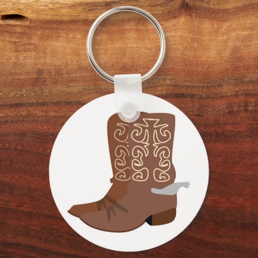 Cowboy Boots with Spurs Schlüsselanhänger (Vorderseite)