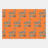Cowboy boots Wrapping Paper Flat Sheet Set of 3 Geschenkpapier Set (Vorderseite 3)