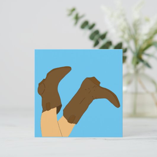 Cowboy Boots Yee-Haw (Stehend Vorderseite)