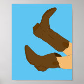 Cowboy Boots Yee-Haw Poster (Vorne)