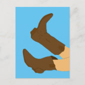 Cowboy Boots Yee-Haw Postkarte (Vorderseite)