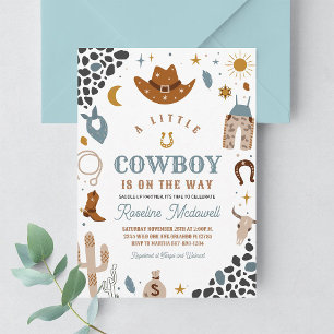 Cowboy Boy Südwestliche Ranch Baby Shower Einladun Einladung
