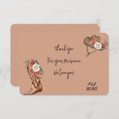 Cowboy Brautparty danke (Vorne/Hinten)