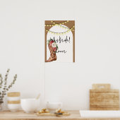 Cowboy-Brautparty Poster (Küche)