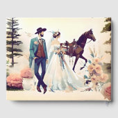 Cowboy, Bride und Western Gästebuch (Rückseite)