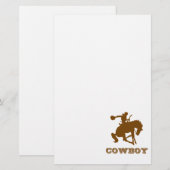Cowboy Briefpapier (Vorne/Hinten)
