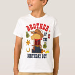 Cowboy Brother of the First Birthday T-Shirt<br><div class="desc">Feiern Sie mit diesem besonderen T - Shirt den ersten Geburtstag eines Babys,  ganz besonders und personalisiert</div>