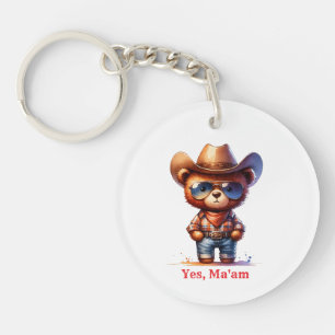 Cowboy-Buch-Freund-Tasche Charm Ja Ma'am Schlüsselanhänger
