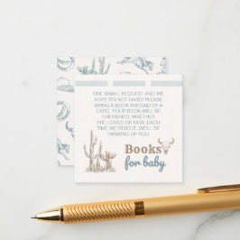 Cowboy-Bücher für die Beipackkarte für Baby Begleitkarte