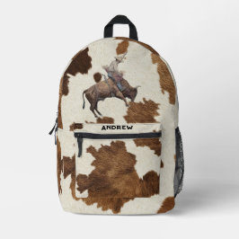 Cowboy Bull Rider Boys Backpack | Western Rodeo Bedruckter Rucksack