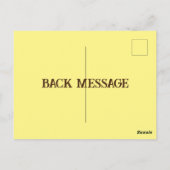 Cowboy Cactus Howdy Postkarte (Rückseite)