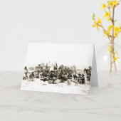 Cowboy Camp Karte (Gelbe Blume)