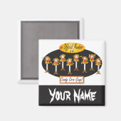 Cowboy Candy Corn Gang | Halloween Magnet (Vorderseite/Rückseite)