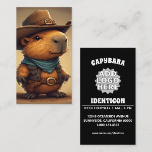 Cowboy Capybara Visitenkarte