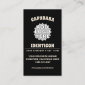 cowboy capybara visitenkarte (Rückseite)