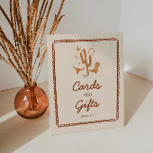 Cowboy Cards und Geschenke Babydusche Zeichen Sockelschild