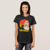 Cowboy Cat Funny Meowdy T-Shirt (Vorne ganz)