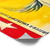 Cowboy Cat Mexic Circus Vintage Poster Art (Ecke)