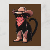 Cowboy Cat Postkarte (Vorderseite)