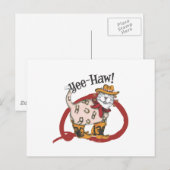 Cowboy Cat Postkarte (Vorne/Hinten)