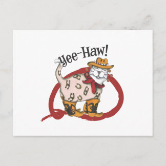 Cowboy Cat Postkarte