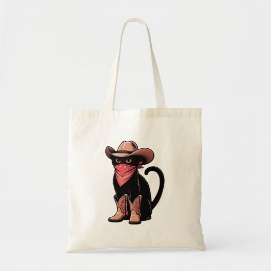 Cowboy Cat Tragetasche (Vorne)