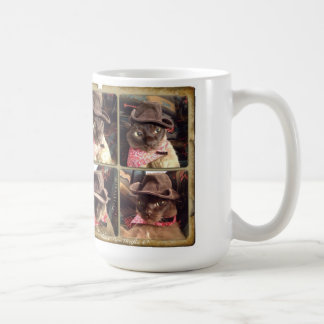 Cowboy Cat x 4 Kaffeetasse