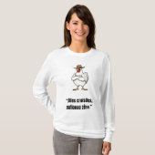 Cowboy Chicken Attitude – Funny Cartoon Tee (Vorne ganz)