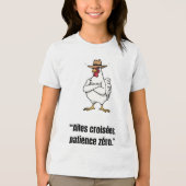 Cowboy Chicken Attitude – Funny Cartoon Tee (Vorderseite)