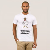 Cowboy Chicken Attitude – Funny Cartoon Tee (Vorne ganz)
