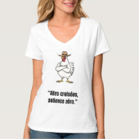 Cowboy Chicken Attitude – Lustiges Cartoon-T-Shirt
