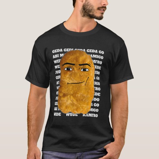 Cowboy Chicken Nugget Meme T-Shirt (Vorderseite)