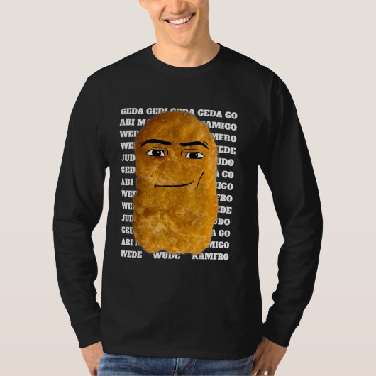Cowboy Chicken Nugget Meme T-Shirt (Vorderseite)