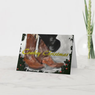 Cowboy Christmas Card Feiertagskarte