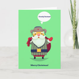 Cowboy Christmas Card Karte