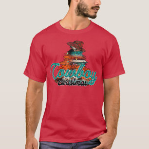 Cowboy Christmas, Cowboy Christmas Tree, Merry Chr T-Shirt