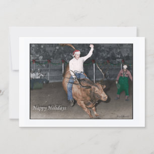 Cowboy Christmas Feiertagskarte