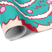 Cowboy Christmas Gingerbread Geschenkpapier (Rolleneckpunkt)