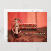 Cowboy Christmas Postcard Feiertagspostkarte (Vorne/Hinten)